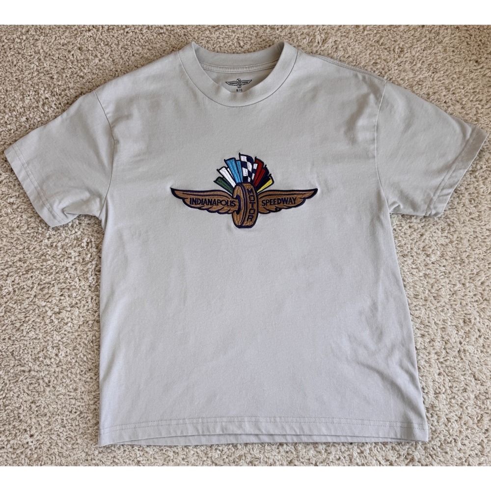 Indianapolis Motor Speedway T-Shirt Mens Small Gray Excellent Indy 500 Graphic